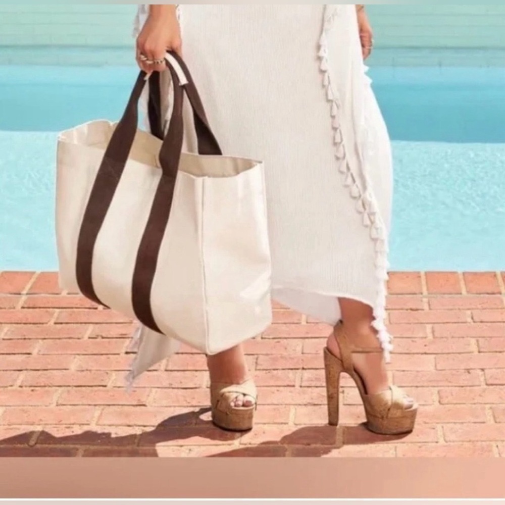 Le Bar Marche | La Plage Beach Tote- NWT - Picture 5 of 8